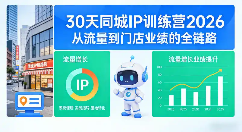 30天同城IP训练营2026年，从流量到门店业绩的全链路(0808更新)-汇课新知资源网