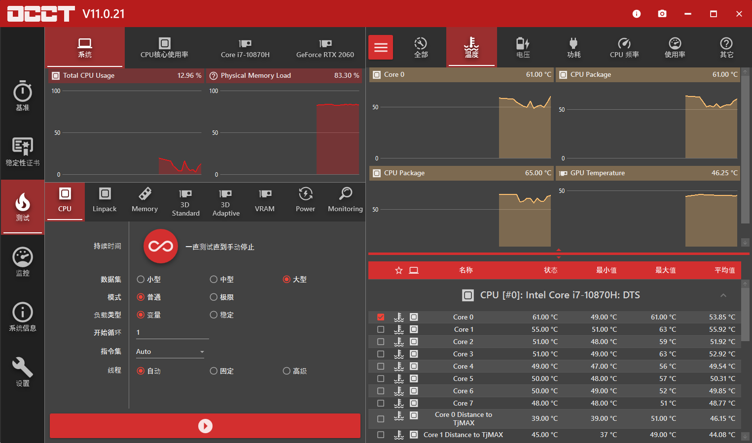 电源检测工具OCCT v12.1.12.99绿色版-汇课新知资源网