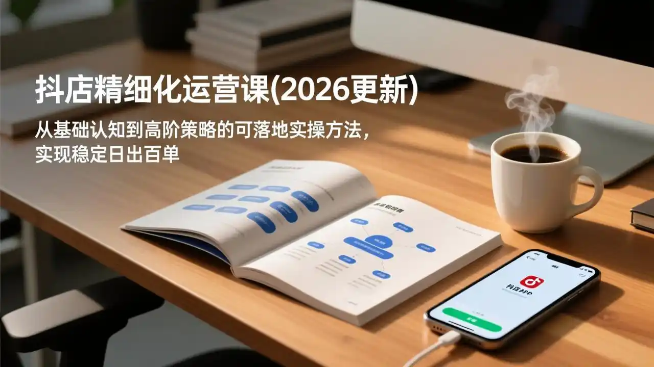 抖店精细化运营课(更新6月-汇课新知资源网