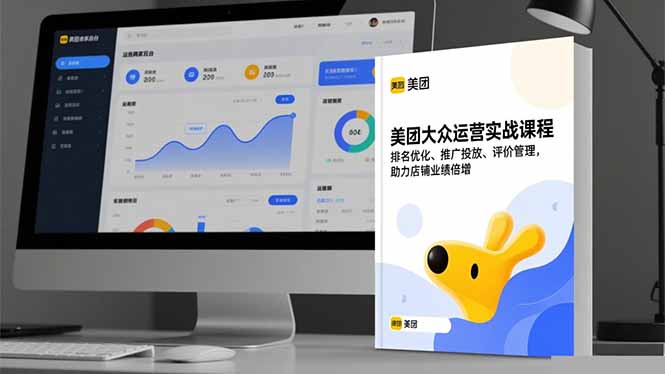 美团大众运营实战课程,排名优化、推广投放、评价管理,助力店铺业绩倍增-汇课新知资源网