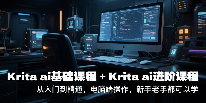 krita ai基础课程+Krita ai进阶课程，从入门到精通，电脑端操作，新手老手都可以学-汇课新知资源网