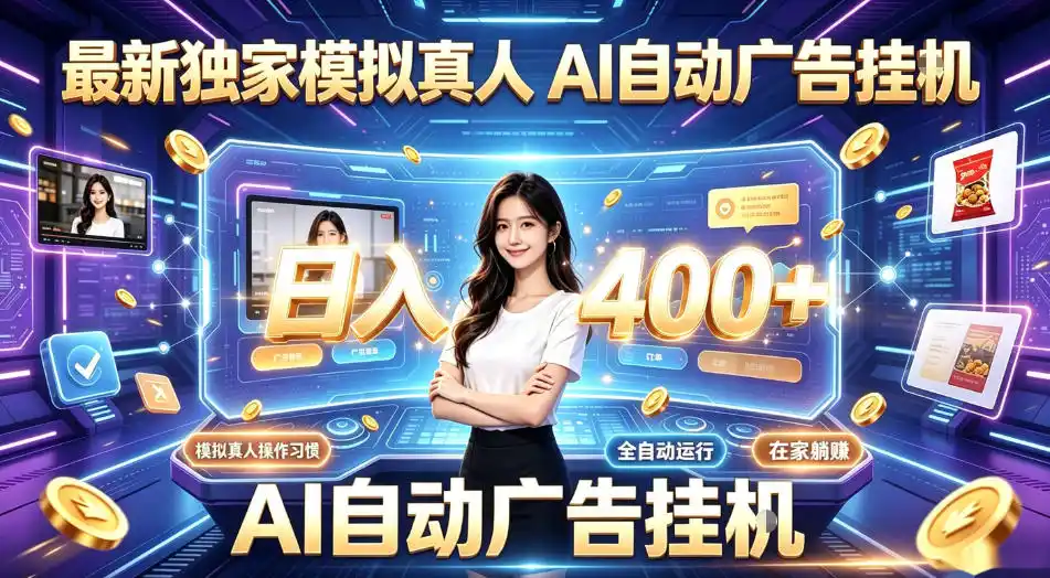 最新独家模拟真人，AI自动挂号挂G，日入400+，全程全自动运行，无需人工【揭秘】-汇课新知资源网