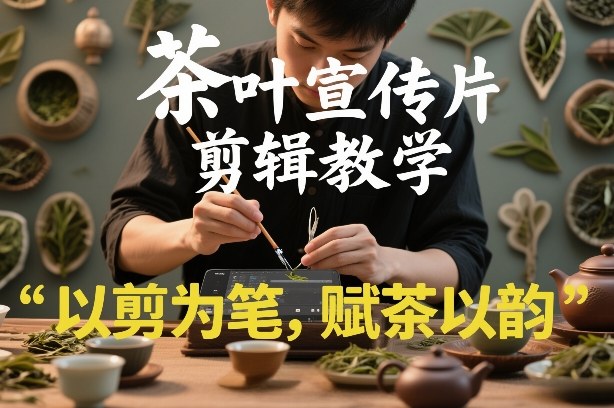 茶叶宣传片剪辑教学，以剪为笔，赋茶以韵，新手也能拍出高级感-汇课新知资源网