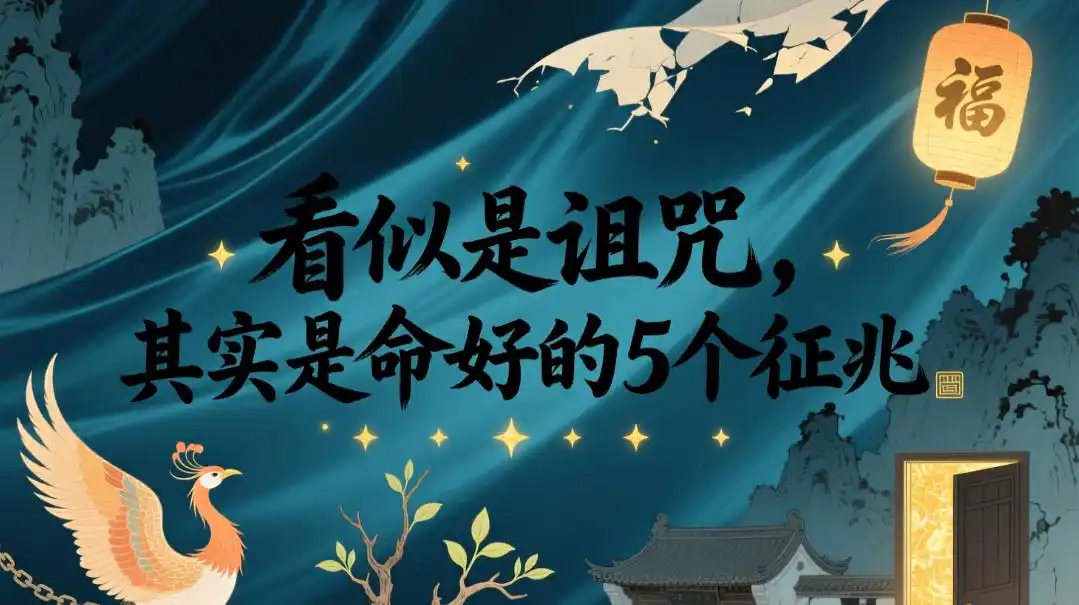付费文章：看似是诅咒，其实是命好的5个征兆-汇课新知资源网