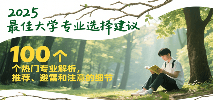 2025最佳大学专业选择建议，100个热门专业解析，推荐、避雷和注意的细节-汇课新知资源网