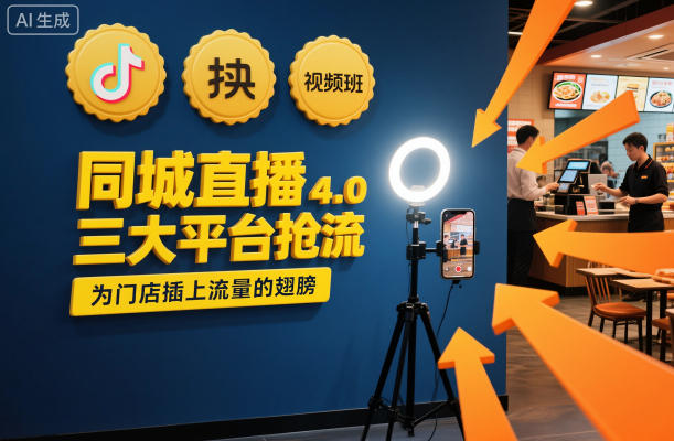 同城直播实操班4.0,三大平台抢流,为门店插上流量的翅膀-汇课新知资源网