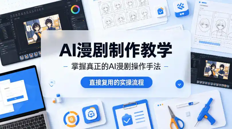 AI漫剧制作教学,带你掌握真正的AI漫剧操作手法,直接复用的实操流程