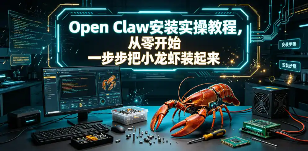 Open Claw安装实操教程，从零开始一步步一步步把小龙虾装起来-汇课新知资源网