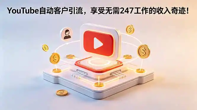 YouTube 自动客户引流，享受无需 247 工作的收入奇迹！【原创双语字幕】-汇课新知资源网