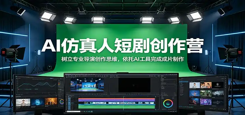 AI仿真人短剧创作营:树立专业导演创作思维,依托AI工具完成成片制作-汇课新知资源网