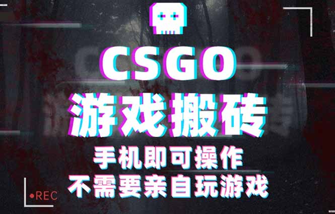 CSGO游戏挂机捡漏，单日扫货500+，年底小高峰上车可吃肉，手机即可操作…-汇课新知资源网