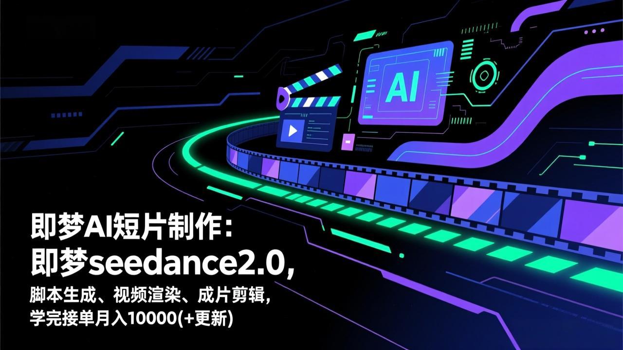 即梦AI短片制作(更新-汇课新知资源网