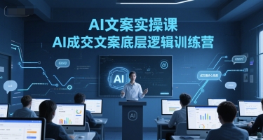 AI文案实操课，AI成交文案底层逻辑训练营-汇课新知资源网