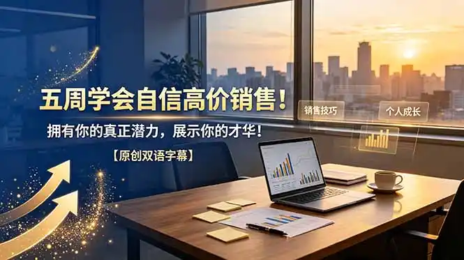 五周学会自信高价销售！拥有你的真正潜力，展示你的才华！【原创双语字幕】-汇课新知资源网