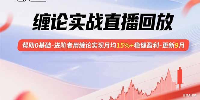 缠论实战直播回放:帮助0基础-进阶者用缠论实现月均15%+稳健盈利-更新9月-汇课新知资源网