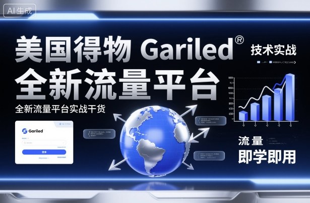 美国得物Gariled技术实战,全新流量平台实战干货,即学即用-汇课新知资源网