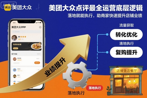 美团大众点评最全运营底层逻辑,落地就能执行,助商家快速提升店铺业绩-汇课新知资源网