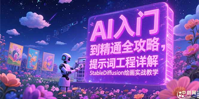 AI入门到精通全攻略，提示词工程详解，StableDiffusion绘画实战教学-汇课新知资源网