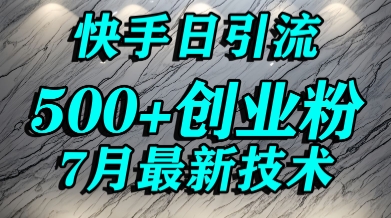 创业粉怎么打？快手精准引流创业粉，宝妈群体日进500+精准流量-汇课新知资源网