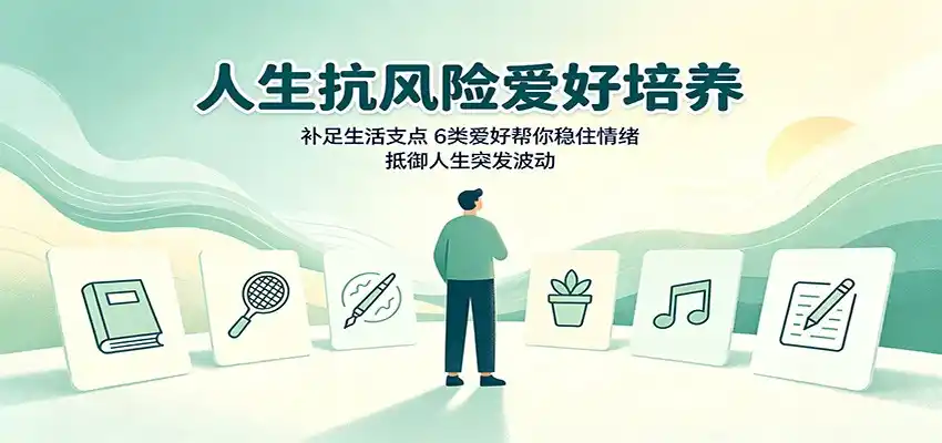 人生抗风险爱好培养:补足生活支点,6类爱好帮你稳住情绪,抵御人生突发波动-汇课新知资源网