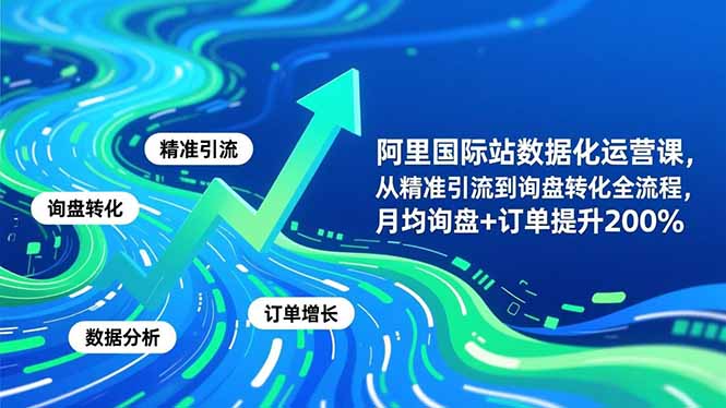阿里国际站数据化运营课-11月,从精准引流到询盘转化全流程,月均询盘+订单提升200%-汇课新知资源网