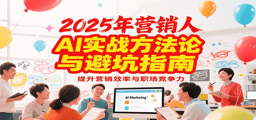 2025年营销实战方法论与避坑指南，利用AI提升营销效率与职场竞争力-汇课新知资源网