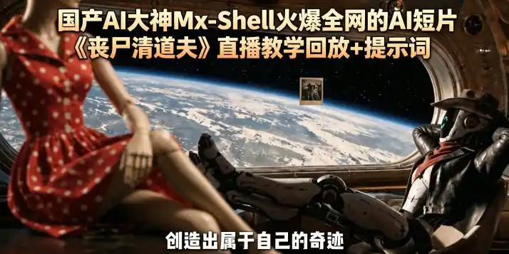 国产AI大神Mx-Shell火爆全网的AI短片《丧尸清道夫》直播教学回放+提示词-汇课新知资源网