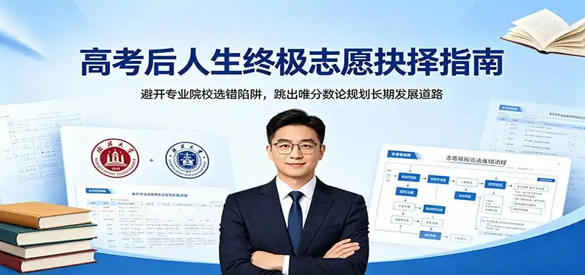 高考后人生终极志愿抉择指南：避开专业院校选错陷阱，跳出唯分数论规划长期发展道路-汇课新知资源网