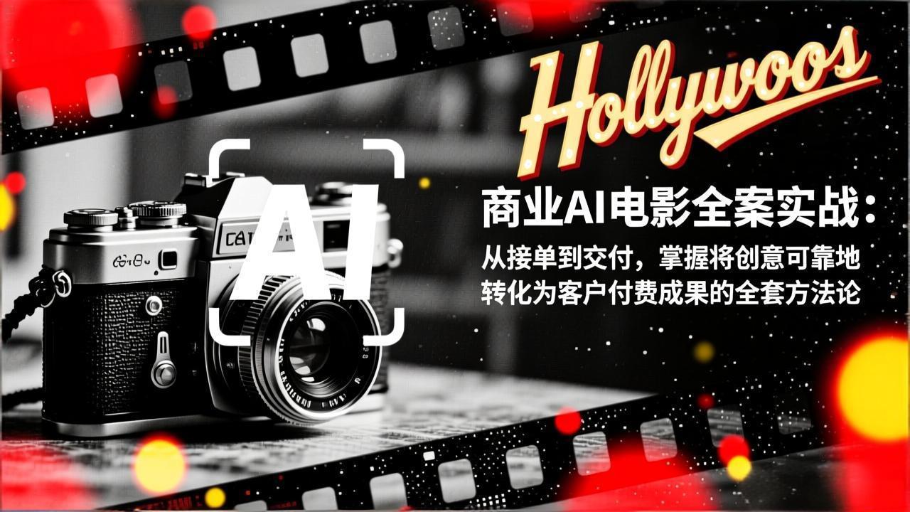 商业AI电影全案实战:从接单到交付,掌握将创意可靠地转化为客户付费成果的全套方法论-汇课新知资源网
