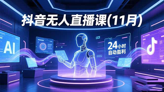 抖音无人直播课(11月-汇课新知资源网