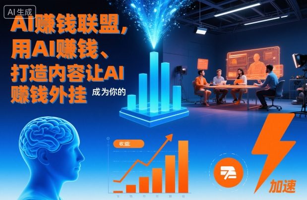 AI賺钱联盟,用AI賺钱、打造内容让AI成为你的賺钱外挂-汇课新知资源网