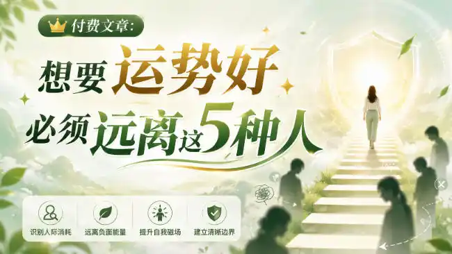 付费文章：想要运势好，必须远离这5种人-汇课新知资源网