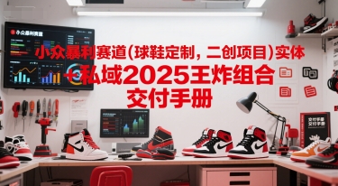 小众暴利赛道(球鞋定制，二创项目)实体+私域2025王炸组合 交付手册-汇课新知资源网