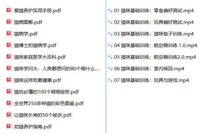 养猫攻略大全+爱猫养护实用手册-汇课新知资源网