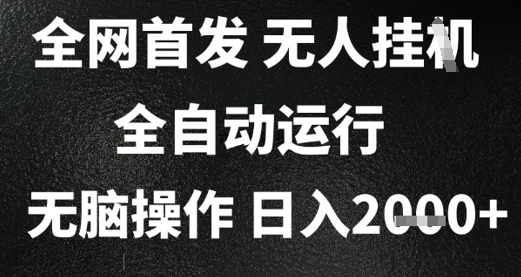2025首发无人挂G项目，日入2k+，全自动运行，无脑操作，长期稳定 小白可玩【揭秘】-汇课新知资源网