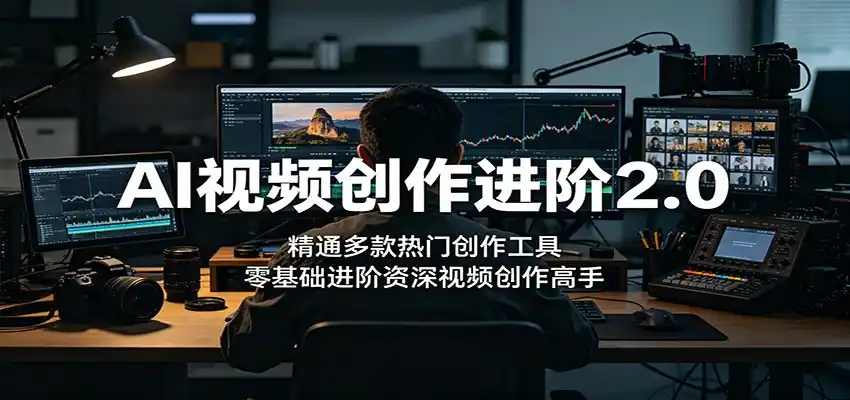 AI视频创作进阶2.0:精通多款热门创作工具,零基础进阶资深视频创作高手-汇课新知资源网