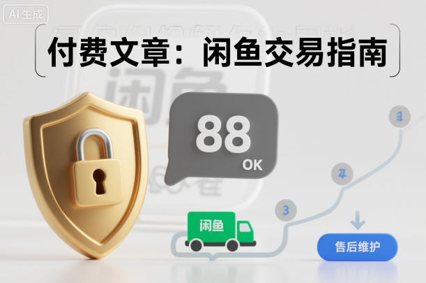 付费文章：闲鱼交易指南，怎么才能降低被坑被马扁的概率-汇课新知资源网