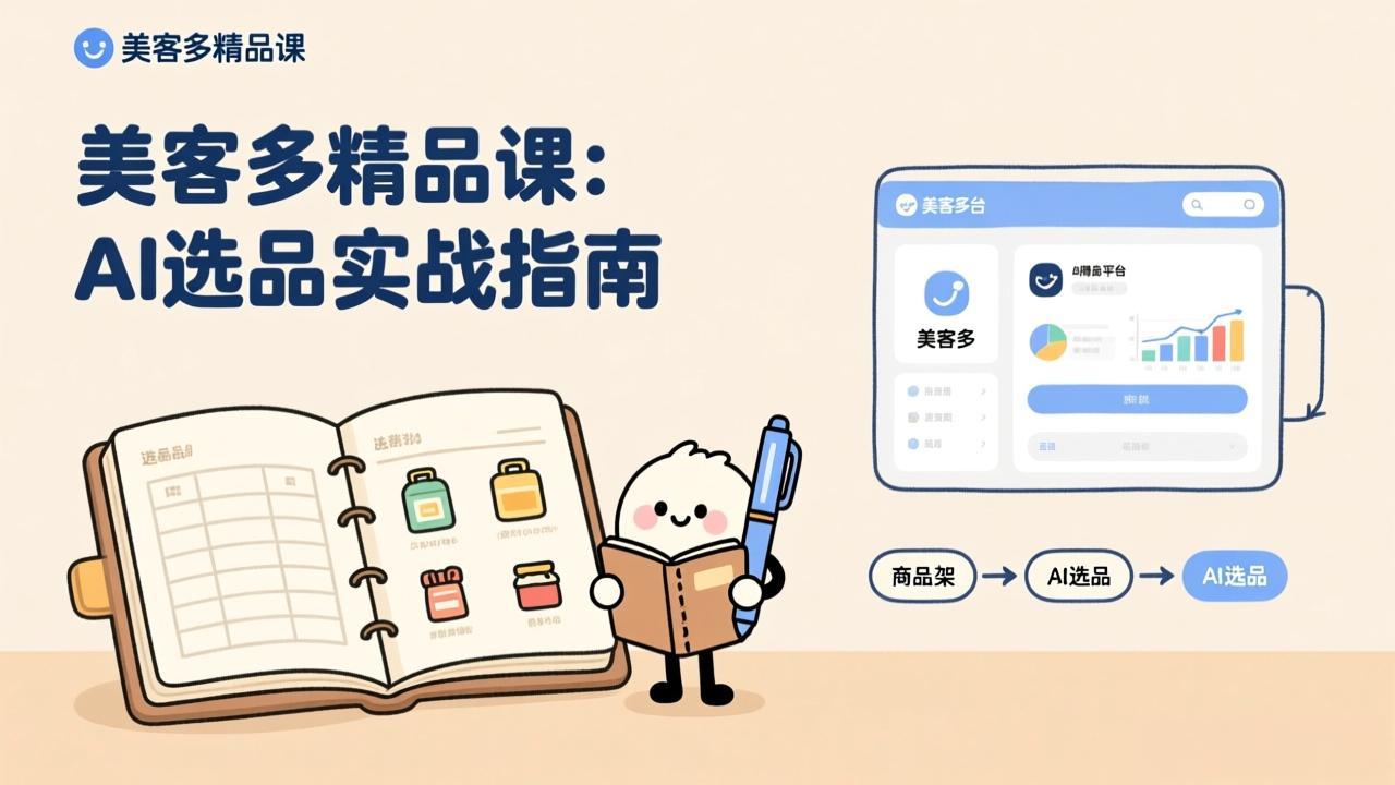 AI+美客多精品课，工具实操、数据选品、AI优化，新手也能快速上手，月入5000+美元-汇课新知资源网