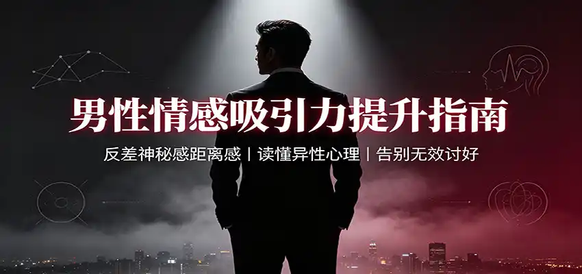 男性情感吸引力提升指南:反差神秘感距离感,读懂异性心理,告别无效讨好-汇课新知资源网