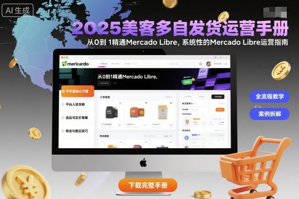 2025美客多自发货运营手册:从0到1精通Mercado Libre,系统性的Mercado Libre运营指南-汇课新知资源网