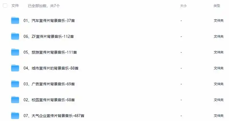 图片[3]-某宝付费购买，常用6G音效合集！970+首宣传片背景音乐，无版权可商用大气素材，分类清晰，高质量内容-汇课新知资源网