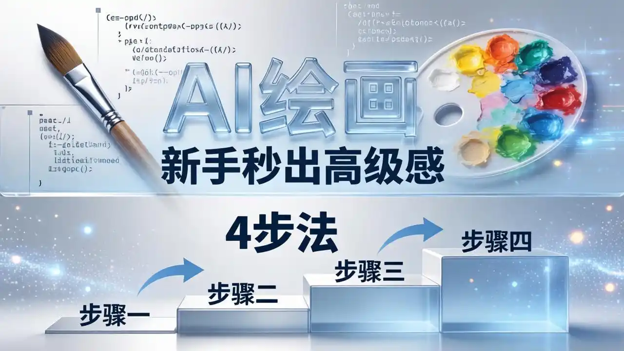 AI绘画入门别再硬磕了！即梦4步法：万能提示词公式+BRTR框架，新手秒出高级感-汇课新知资源网
