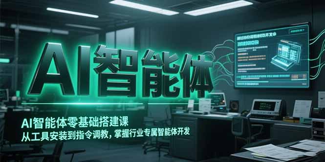 AI智能体零基础搭建课，从工具安装到指令调教，掌握行业专属智能体开发…-汇课新知资源网