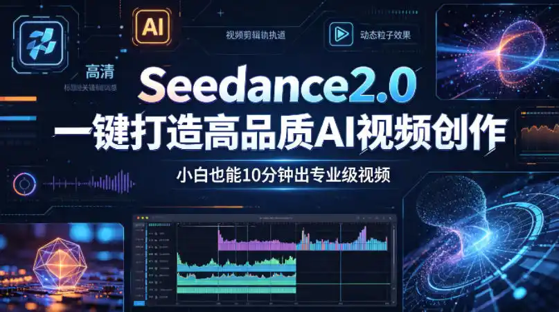 Seedance2.0一键打造高品质AI视频创作,小白也能10分钟出专业级视频-汇课新知资源网