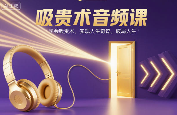 吸贵术音频课,学会吸贵术,实现人生奇迹,破局人生-汇课新知资源网