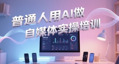 普通一个人用AI做自媒体，助你轻松开启AI自媒体创作之路-汇课新知资源网