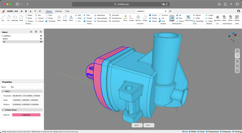 Chili3D(开源在线3D CAD建模网页版源码)-汇课新知资源网