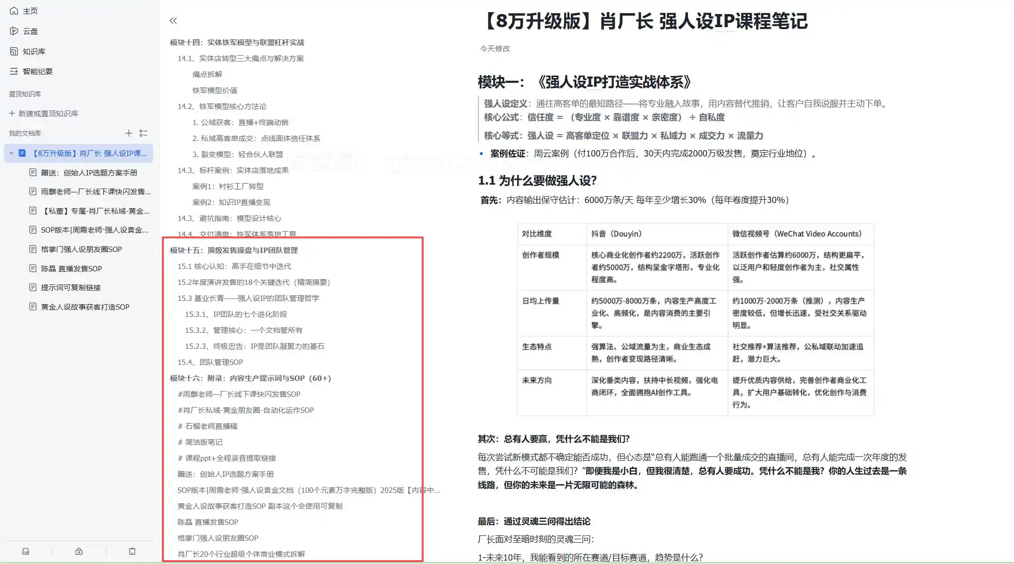 图片[4]-【8万升级版】肖厂长 强人设IP课程完整版线下课SOP合集+26年最强人设IP课-启创网