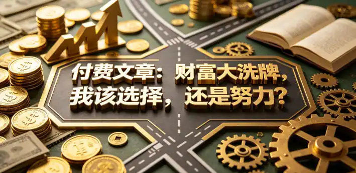 付费文章：财富大洗牌，我该选择，还是努力？-汇课新知资源网