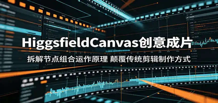 HiggsfieldCanvas创意成片:拆解节点组合运作原理,颠覆传统剪辑制作方式-汇课新知资源网